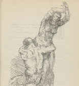Adolf Ferdinand Schinnerer. Untitled (Wailing Couple) (plate, [p. 329]) from the periodical  Zeit-Echo. Ein Kriegs-Tagebuch der Künstler, vol. 1, no. 22 (Sept 1915). 1915