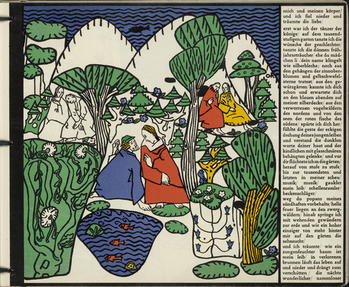 Oskar Kokoschka. Couples in Conversation (Paare im Gespräch) (in-text plate, folio 7) from Die träumenden Knaben (The Dreaming Boys). 1917 (executed 1907-08)