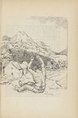 Adolf Ferdinand Schinnerer. Untitled (Man Sitting in Front of Landscape) (plate, [p. 331]) from the periodical  Zeit-Echo. Ein Kriegs-Tagebuch der Künstler, vol. 1, no. 22 (Sept 1915). 1915