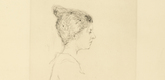 Emil Nolde. Profile of a Woman (Frauenprofil). (1907)