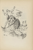 Adolf Ferdinand Schinnerer. Untitled (Battle on Rocking Boat) (plate, [p. 335]) from the periodical  Zeit-Echo. Ein Kriegs-Tagebuch der Künstler, vol. 1, no. 22 (Sept 1915). 1915