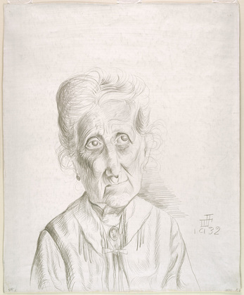 Otto Dix. Old Woman (Alte Dame). 1932