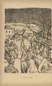 Erich Büttner. Winter Campaign (Winterkampagne) (plate, p. 56) from the periodical Kriegszeit. Künstlerflugblätter, vol. 1, no. 14 (25 Nov 1914). 1914