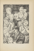 Adolf Ferdinand Schinnerer. Untitled (Group of People) (plate, [p. 339]) from the periodical  Zeit-Echo. Ein Kriegs-Tagebuch der Künstler, vol. 1, no. 22 (Sept 1915). 1915