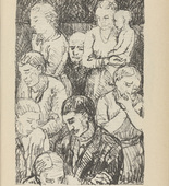 Adolf Ferdinand Schinnerer. Untitled (Group of People) (plate, [p. 339]) from the periodical  Zeit-Echo. Ein Kriegs-Tagebuch der Künstler, vol. 1, no. 22 (Sept 1915). 1915
