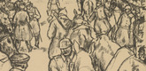 Erich Büttner. Winter Campaign (Winterkampagne) (plate, p. 56) from the periodical Kriegszeit. Künstlerflugblätter, vol. 1, no. 14 (25 Nov 1914). 1914