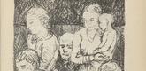 Adolf Ferdinand Schinnerer. Untitled (Group of People) (plate, [p. 339]) from the periodical  Zeit-Echo. Ein Kriegs-Tagebuch der Künstler, vol. 1, no. 22 (Sept 1915). 1915