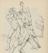 Adolf Ferdinand Schinnerer. Untitled (Men Wrestling) (plate, [p. 341]) from the periodical  Zeit-Echo. Ein Kriegs-Tagebuch der Künstler, vol. 1, no. 22 (Sept 1915). 1915