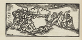 Max Unold. Untitled (Execution) (tailpiece, p. 22) from the periodical  Zeit-Echo. Ein Kriegs-Tagebuch der Künstler, vol. 1, no. 2 (Sept 1914). 1914