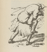 Walther Teutsch. Untitled (Wounded Man) (plate, [p. 350]) from the periodical  Zeit-Echo. Ein Kriegs-Tagebuch der Künstler, vol. 1, no. 23/24 (Sept 1915). 1915