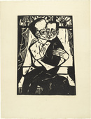 Erich Heckel. Siblings (Geschwister) from the portfolio Eleven Woodcuts, 1912-1919 (Elf Holzschnitte, 1912-1919). 1913 (published 1921)