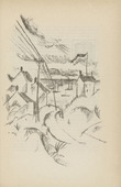Paul Adolf Seehaus. Untitled (Fishing Village) (plate, [p. 355]) from the periodical  Zeit-Echo. Ein Kriegs-Tagebuch der Künstler, vol. 1, no. 23/24 (Sept 1915). 1915