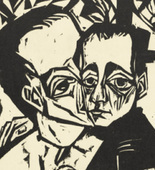 Erich Heckel. Siblings (Geschwister) from the portfolio Eleven Woodcuts, 1912-1919 (Elf Holzschnitte, 1912-1919). 1913 (published 1921)