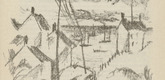Paul Adolf Seehaus. Untitled (Fishing Village) (plate, [p. 355]) from the periodical  Zeit-Echo. Ein Kriegs-Tagebuch der Künstler, vol. 1, no. 23/24 (Sept 1915). 1915