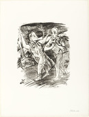 Oskar Kokoschka. The Woman Leads the Man (Das Weib führt den Mann) (plate 4) from  O Eternity - Thou Word of Thunder (Bach Cantata) [O Ewigkeit - Du Donnerwort (Bachkantate)]. (1914, published 1916)