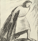 Ernst Barlach. Humility (Demut) (plate, folio 3) from the periodical Der Bildermann, vol. 1, no. 1 (Apr 1916). 1916