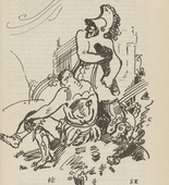 Franz Reinhardt. Untitled (Mars) (plate, [p. 359]) from the periodical  Zeit-Echo. Ein Kriegs-Tagebuch der Künstler, vol. 1, no. 23/24 (Sept 1915). 1915