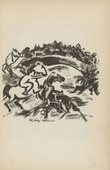 Rudolf Möller. Untitled (Rider) (plate, [p. 365]) from the periodical  Zeit-Echo. Ein Kriegs-Tagebuch der Künstler, vol. 1, no. 23/24 (Sept 1915). 1915