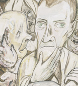 Max Beckmann. The Mocking of the Prodigal Son (Der Verlorene Sohn wird verspottet). (c. 1918)
