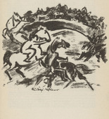 Rudolf Möller. Untitled (Rider) (plate, [p. 365]) from the periodical  Zeit-Echo. Ein Kriegs-Tagebuch der Künstler, vol. 1, no. 23/24 (Sept 1915). 1915