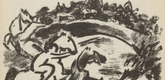 Rudolf Möller. Untitled (Rider) (plate, [p. 365]) from the periodical  Zeit-Echo. Ein Kriegs-Tagebuch der Künstler, vol. 1, no. 23/24 (Sept 1915). 1915