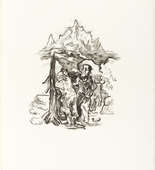 Oskar Kokoschka. Fear and Hope (The Man Comforts the Woman) [Furcht und Hoffnung (Der Mann tröstet das Weib)] (plate 7) from  O Eternity - Thou Word of Thunder (Bach Cantata) [O Ewigkeit - Du Donnerwort (Bachkantate)]. (1914, published 1916)