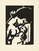 Emil Nolde. Madonna (plate, loose leaf) from the periodical Das Kunstblatt, vol. 1, no. 1 (Jan 1917). 1917