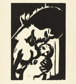 Emil Nolde. Madonna (plate, loose leaf) from the periodical Das Kunstblatt, vol. 1, no. 1 (Jan 1917). 1917