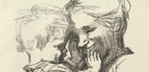 Käthe Kollwitz. Mother with a Child in her Arms (Mutter mit Kind auf dem Arm) (plate, folio 5) from the periodicial Der Bildermann, vol. 1, no. 2 (Apr 1916). 1916
