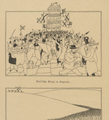 Otto Hundt. Russian Victories in England - In Russia (Russische Siege in England - in Rußland) (in-text plate, p. 66) from the periodical Kriegszeit. Künstlerflugblätter, vol. 1, no. 16 (9 Dec 1914). 1914