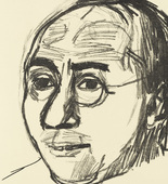 Oskar Kokoschka. Portrait Paul Westheimfrom the periodical in portfolio form Die Schaffenden, vol. 4, no. 3. (1923)