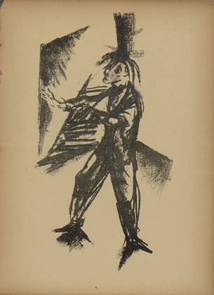 Wilhelm Kohlhoff. The Blind One (Der Blinde) (plate, number 7) from the periodical Junge Berliner Kunst, no. 6. 1919-20 (print executed 1919)