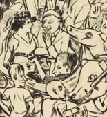 Max Beckmann. Merry-Go-Round (Das Karussell)  from Annual Fair (Jahrmarkt). (1921, published 1922)