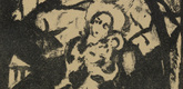 Erika M. Künzig. Madonna with Deer (Die Muttergottes mit den Rehen) (plate, number 9) from the periodical Junge Berliner Kunst, no. 6. 1919-20 (print executed 1919)