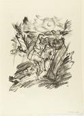 Oskar Kokoschka. The Last Judgement (Das jüngste Gericht) (plate 3) from The Bound Columbus (Der gefesselte Columbus). 1916 (executed 1913)