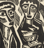Karl Schmidt-Rottluff. The Three Magi (Die heiligen drei Könige) from the portfolio Ten Woodcuts by Schmidt-Rottluff (Zehn Holzschnitte von Schmidt-Rottluff). (1917, published 1919)