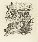 Oskar Kokoschka. The Last Judgement (Das jüngste Gericht) (plate 3) from The Bound Columbus (Der gefesselte Columbus). 1916 (executed 1913)