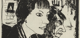 Erich Heckel. The Ride (Die Fahrt) (plate, folio 7 verso) from the periodical Der Bildermann, vol. 1, no. 3 (May 1916). 1916