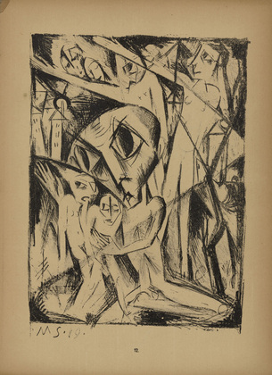 Martel Schwichtenberg. Night Fantasy (Nachtphantasie) (plate, number 12) from the periodical Junge Berliner Kunst, no. 6. 1919-20 (print executed 1919)