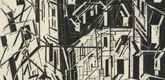 Lyonel Feininger. Street in Paris (Strasse in Paris). 1918