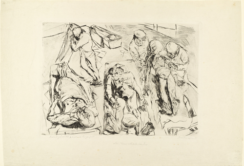 Max Beckmann. Morgue (Das Leichenhaus). 1915 (published 1918)