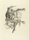 Oskar Kokoschka. Couple in Candlelight (Das Paar im Kerzenlicht) (plate 5) from The Bound Columbus (Der gefesselte Columbus). 1916 (executed 1913)