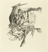 Oskar Kokoschka. Couple in Candlelight (Das Paar im Kerzenlicht) (plate 5) from The Bound Columbus (Der gefesselte Columbus). 1916 (executed 1913)