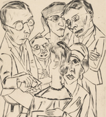 Max Beckmann. The Draftsman in Society (Der Zeichner in Gesellschaft). (1922)