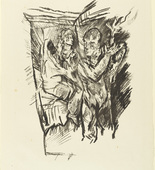 Oskar Kokoschka. At the Crossroads (Am Scheidewege) (plate 7) from The Bound Columbus (Der gefesselte Columbus). 1916 (executed 1913)