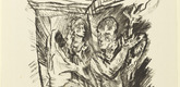 Oskar Kokoschka. At the Crossroads (Am Scheidewege) (plate 7) from The Bound Columbus (Der gefesselte Columbus). 1916 (executed 1913)