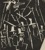 Lyonel Feininger. DA-DA, I. The Idol (DA-DA, I. Der Abgott) (frontispiece) from Dada. 1919 (print executed 1918)