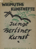 Adolf Köglsperger. Cover from the periodical Junge Berliner Kunst, no. 6. 1919-20