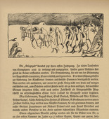 Rudolf Grossmann. Untitled (headpiece, p. 76) from the periodical Kriegszeit. Künstlerflugblätter , vol. 1, no. 18/19 (24 Dec 1914). 1914