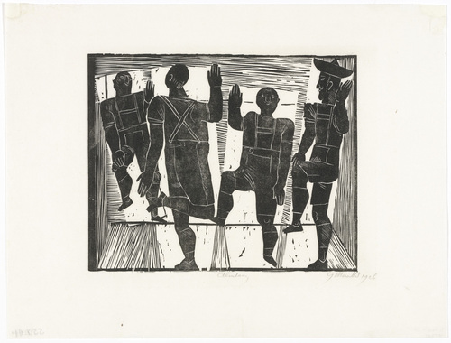 Gerhard Marcks. Alpine Dance (Almtanz) from the periodical in portfolio form Die Schaffenden , vol. 6, no. 2. printed 1926 (executed 1924, published 1929)